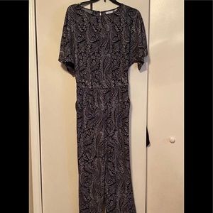 New York & Company Printed Jumpsuit(Medium)
